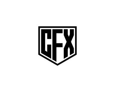 CFX logo tasarım vektör şablonu. CFX