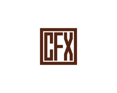 CFX logo tasarım vektör şablonu. CFX