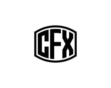 CFX logo tasarım vektör şablonu. CFX