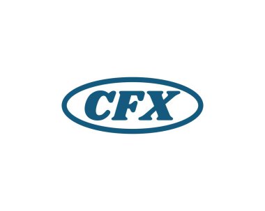 CFX logo tasarım vektör şablonu. CFX