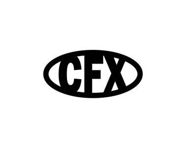 CFX logo tasarım vektör şablonu. CFX