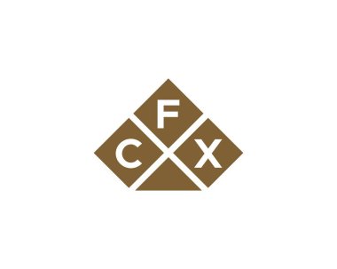 CFX logo tasarım vektör şablonu. CFX