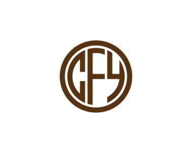 CFY logo tasarım vektör şablonu. CFY