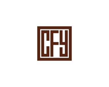 CFY logo tasarım vektör şablonu. CFY