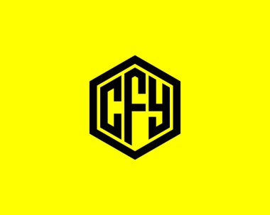 CFY logo tasarım vektör şablonu. CFY