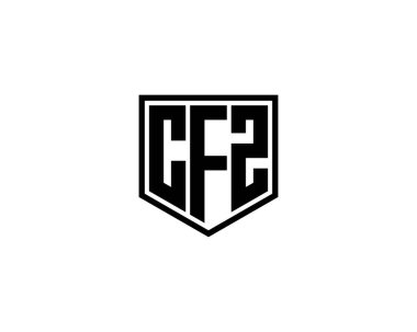 CFZ logo tasarım vektör şablonu. CFZ