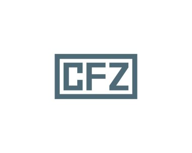 CFZ logo tasarım vektör şablonu. CFZ