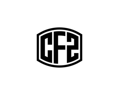 CFZ logo tasarım vektör şablonu. CFZ