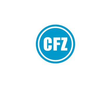 CFZ logo tasarım vektör şablonu. CFZ