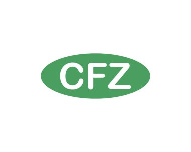 CFZ logo tasarım vektör şablonu. CFZ