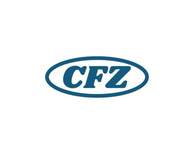 CFZ logo tasarım vektör şablonu. CFZ