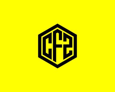 CFZ logo tasarım vektör şablonu. CFZ