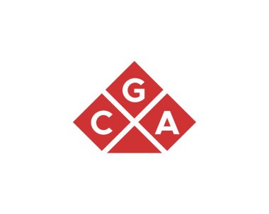 CGA logo tasarım vektör şablonu. CGA
