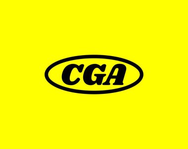 CGA logo tasarım vektör şablonu. CGA