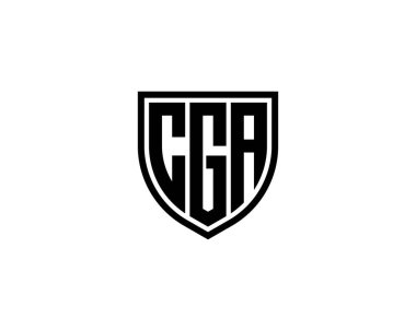 CGA logo tasarım vektör şablonu. CGA