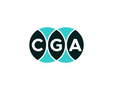 CGA logo tasarım vektör şablonu. CGA