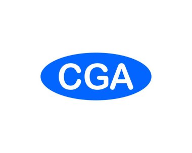 CGA logo tasarım vektör şablonu. CGA