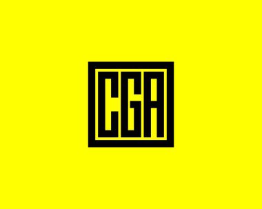 CGA logo tasarım vektör şablonu. CGA
