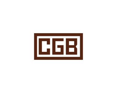 CGB logo tasarım vektör şablonu. CGB