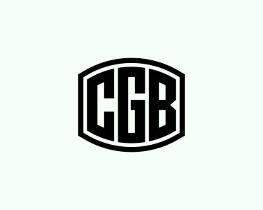 CGB logo tasarım vektör şablonu. CGB
