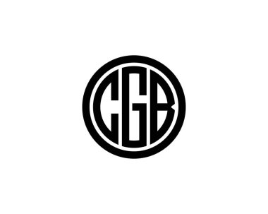 CGB logo tasarım vektör şablonu. CGB