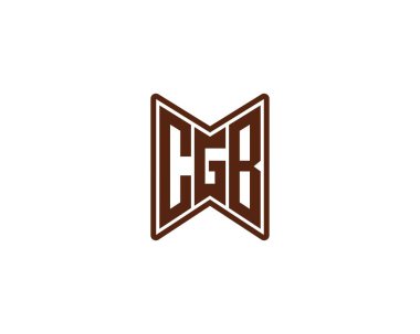 CGB logo tasarım vektör şablonu. CGB