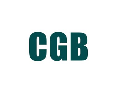 CGB logo tasarım vektör şablonu. CGB