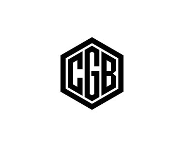 CGB logo tasarım vektör şablonu. CGB