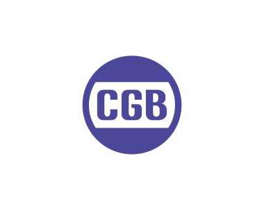 CGB logo tasarım vektör şablonu. CGB
