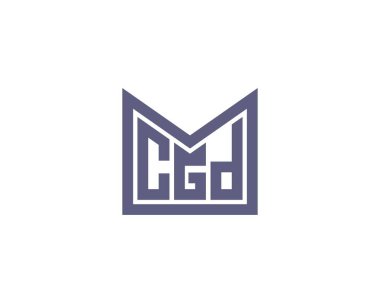 CGD logo tasarım vektör şablonu. CGD
