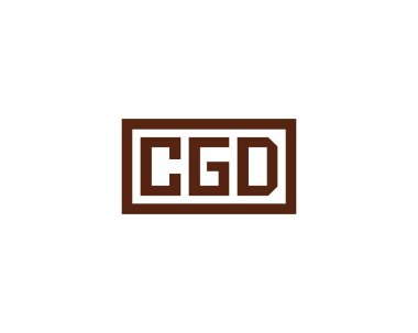 CGD logo tasarım vektör şablonu. CGD