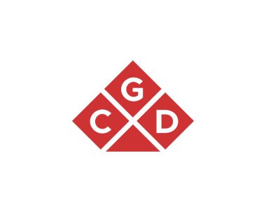 CGD logo tasarım vektör şablonu. CGD