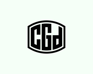 CGD logo tasarım vektör şablonu. CGD