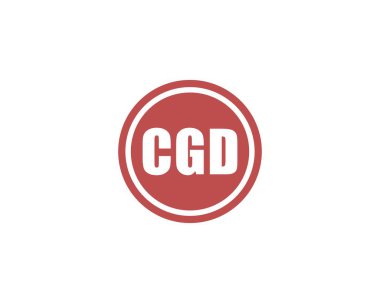 CGD logo tasarım vektör şablonu. CGD