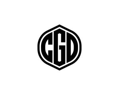 CGD logo tasarım vektör şablonu. CGD