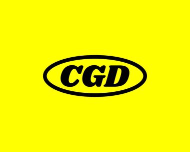 CGD logo tasarım vektör şablonu. CGD