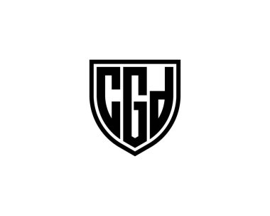 CGD logo tasarım vektör şablonu. CGD