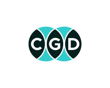 CGD logo tasarım vektör şablonu. CGD