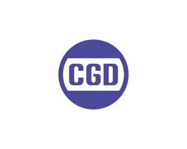 CGD logo tasarım vektör şablonu. CGD