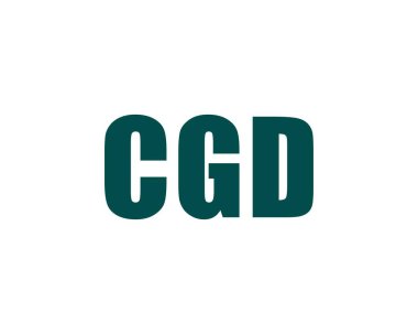CGD logo tasarım vektör şablonu. CGD