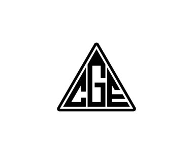 CGE logo tasarım vektör şablonu. CGE