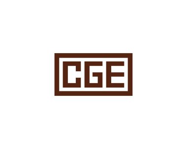 CGE logo tasarım vektör şablonu. CGE
