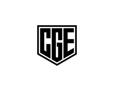 CGE logo tasarım vektör şablonu. CGE
