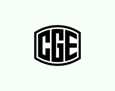 CGE logo tasarım vektör şablonu. CGE