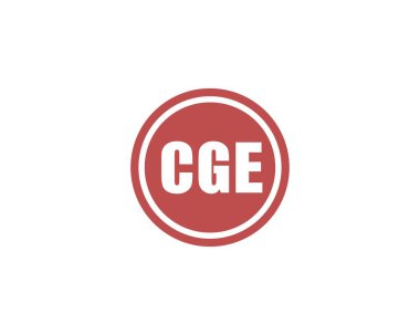 CGE logo tasarım vektör şablonu. CGE