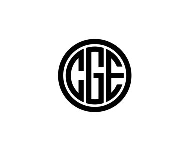 CGE logo tasarım vektör şablonu. CGE