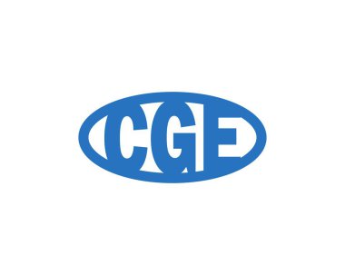 CGE logo tasarım vektör şablonu. CGE