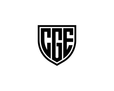 CGE logo tasarım vektör şablonu. CGE