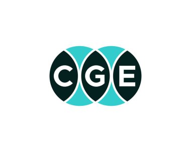 CGE logo tasarım vektör şablonu. CGE