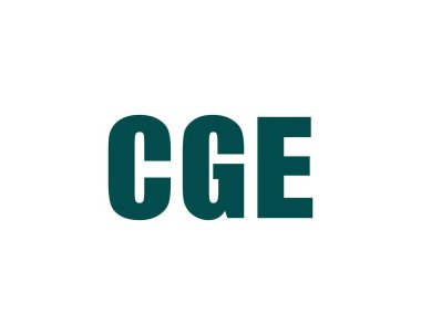 CGE logo tasarım vektör şablonu. CGE